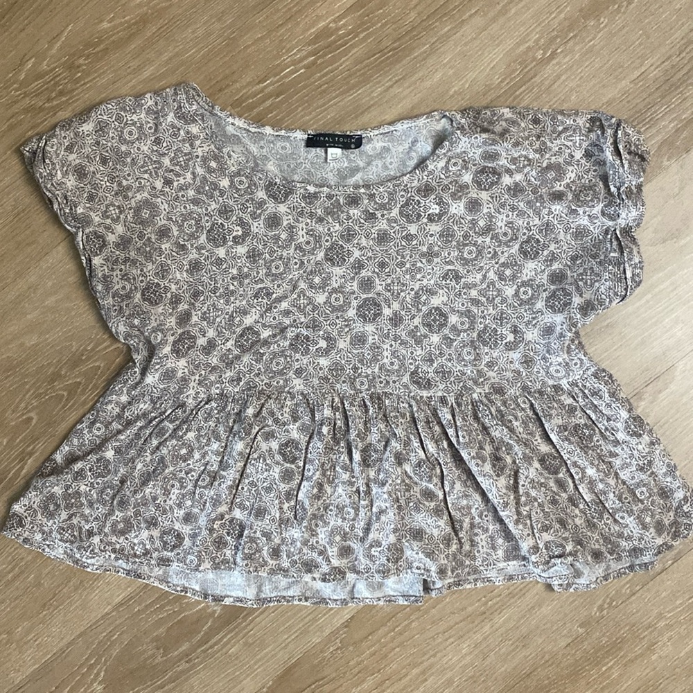 Final Touch + Crop Babydoll Tee